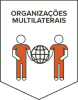 Ícone de duas pessoas segurando um globo entre elas, representando organizações multilaterais.